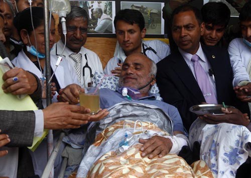 Dr Govinda KC ends his 11- day long hunger strike following an agreement with the government.  